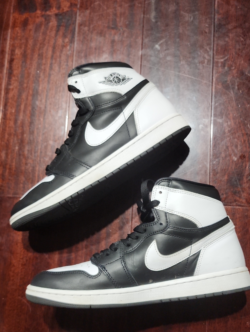 Nike Jordan 1 Retro High OG Black/ White Sz 10.5